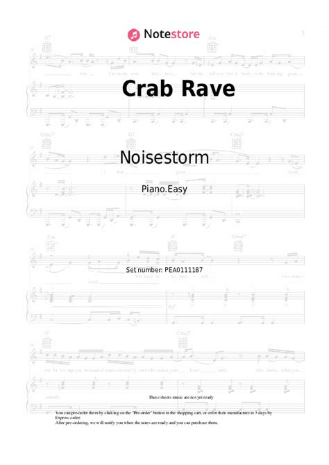 crab rave piano notes|Noisestorm .
